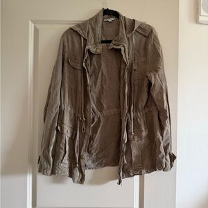 Nostalgia Tan Military Field Jacket